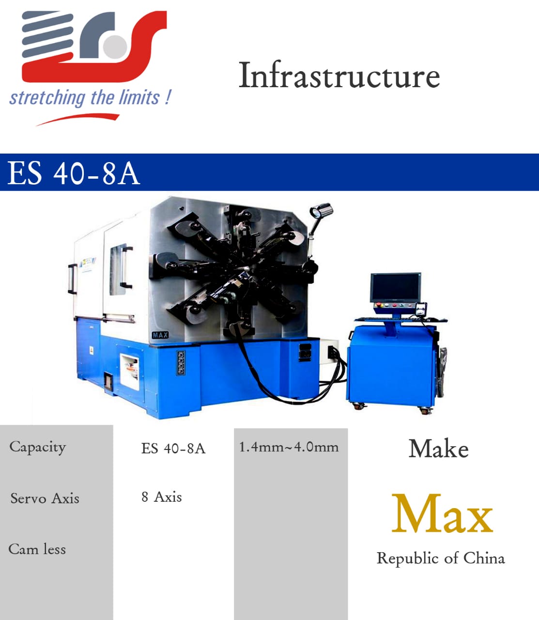 cnc 8 axis spring forming machine